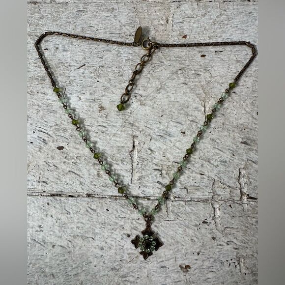 Vintage Liz Palacio Regency Inspired Rhinestone Necklace - Picture 1 of 8
